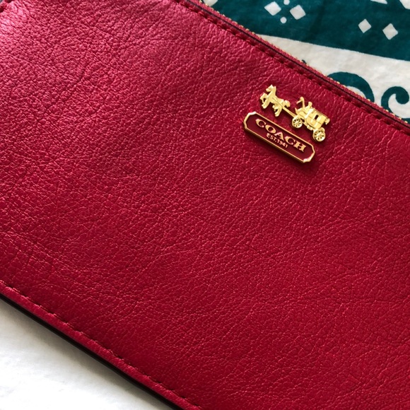 Coach hot pink wrist wallet - Picture 2 of 6